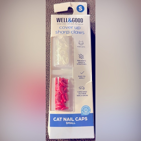 WELL&GOOD CAT NAIL CAPS Size Small - Cover up sharp claws 🐱 - Picture 1 of 4
